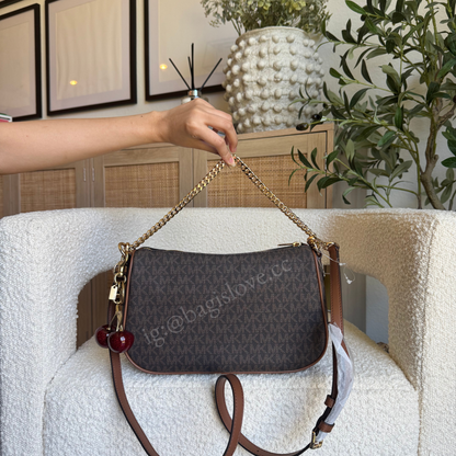 Carmela Medium Signature Logo Convertible Crossbody Bag (in transit ✨)