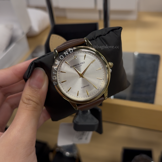 Kenneth Cole Leather Strap Watch (on-hand ph)