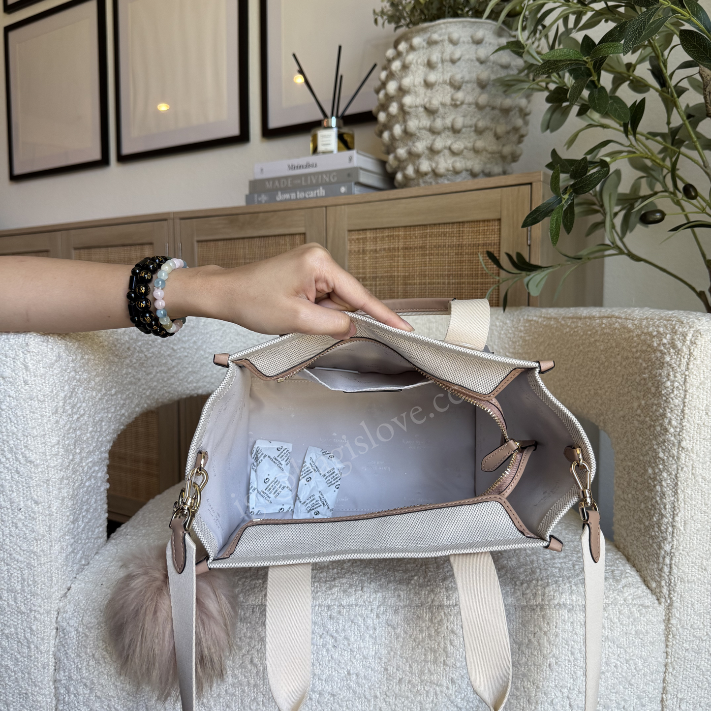 Kip Small Canvas Tote in Fawn