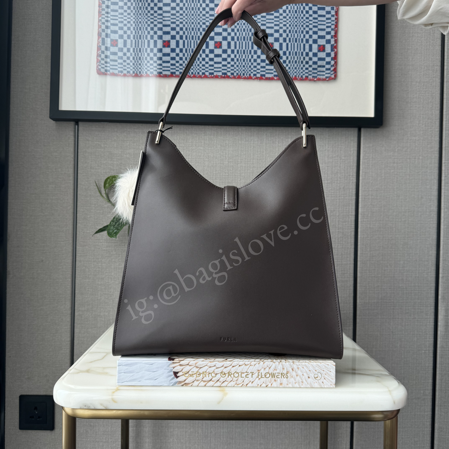 Furla Mianova Hobo Bag in Espresso