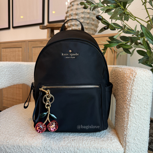 Chelsea Nylon Medium Backpack in Black