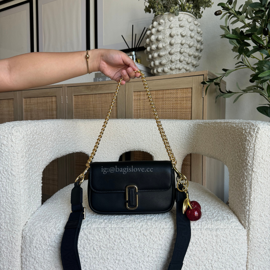 The Mini J Marc Shoulder Bag in Black (on-hand ph)