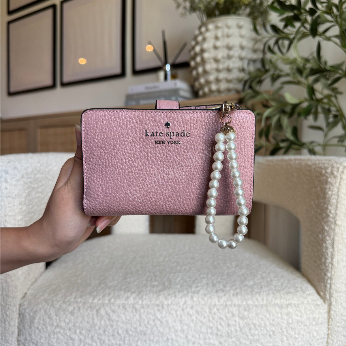 Lena Medium Bifold Wallet in Tutu Pink