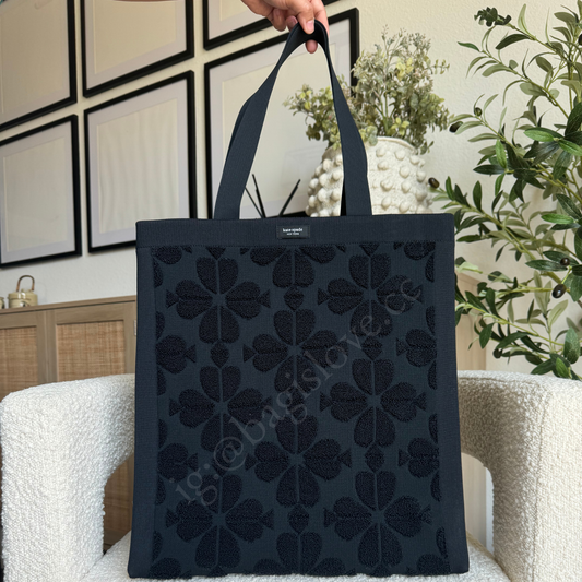 Brooke Terry Carryall Large Tote in Black (8-10 weeks arrival 📦🌊)