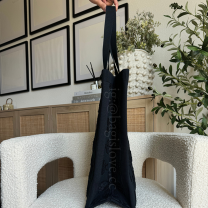 Brooke Terry Carryall Large Tote in Black (8-10 weeks arrival 📦🌊)
