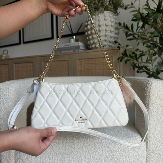 Carey Small Convertible Crossbody in White (8-10 weeks arrival 📦🌊)