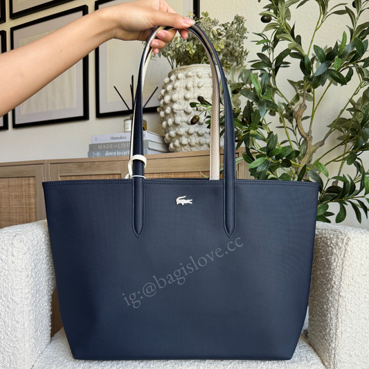 Anna Reversible Tote Bag in Navy and White (in transit)✨🌊