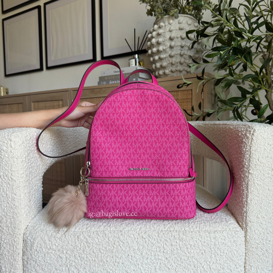 Rhea Medium Signature Logo Backpack in Dragonfruit (8 weeks arrival 📦🌊)