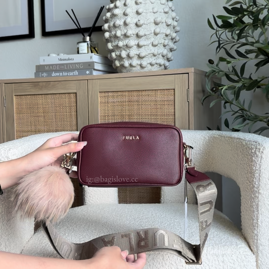 Furla Camera Bag in Red (on-hand ph)