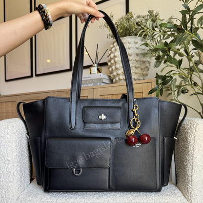 Cargo Tote Bag in Black