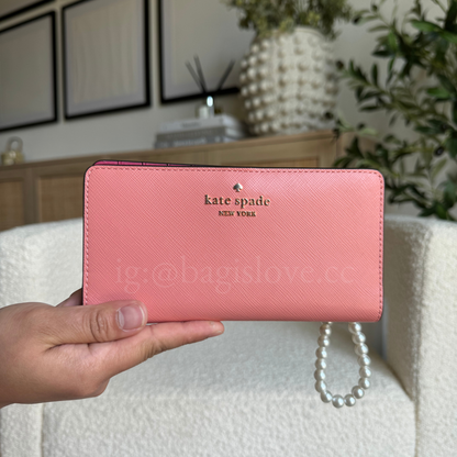 Madison Large Slim Wallet in Teracotta Pink (8-10 weeks arrival 📦🌊)
