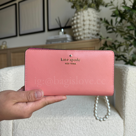 Madison Large Slim Wallet in Teracotta Pink (8-10 weeks arrival 📦🌊)