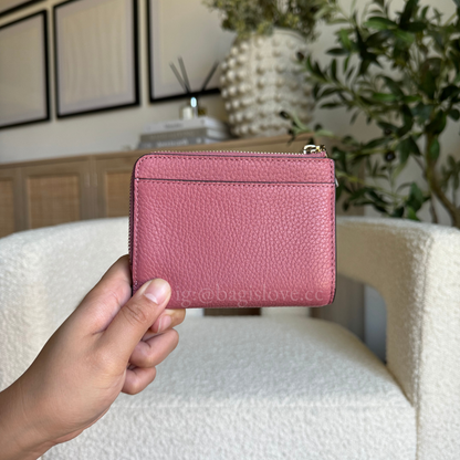 Lena Small L Zip Wallet in PInk (8-10 weeks arrival 📦🌊)