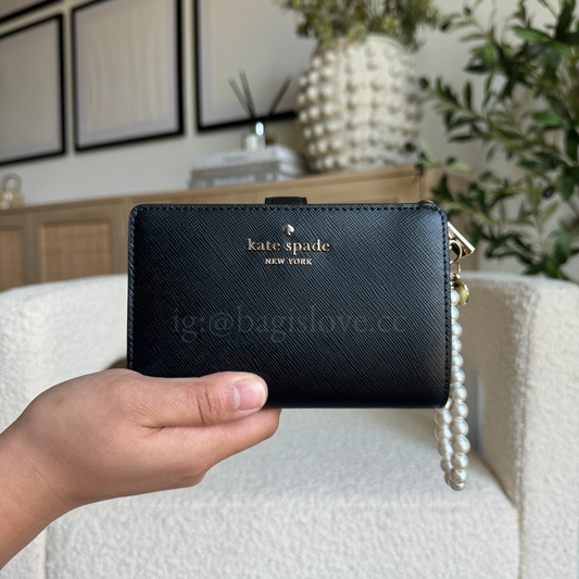Madison Medium Bifold Wallet inn Black (8-10 weeks arrival 📦🌊)