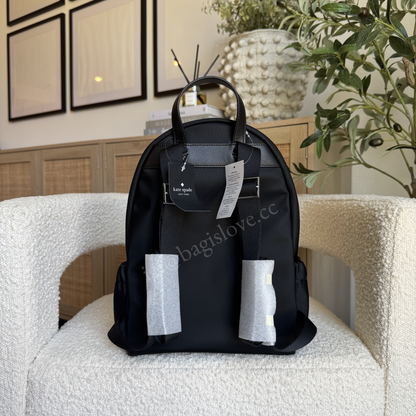 Carter Nylon Cargo Backpack in Black