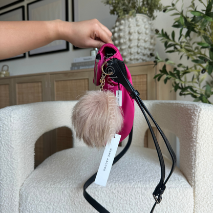 Preppy Nylon Mini Natasha Crossbody Bag in Hot Pink (8-10 weeks arrival 📦🌊)