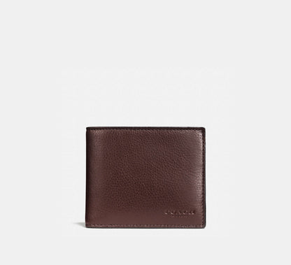 3 In 1 Wallet in Mahogany Calf Leather