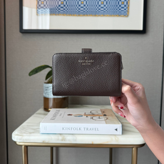 Lena Medium Bifold Wallet in Brown