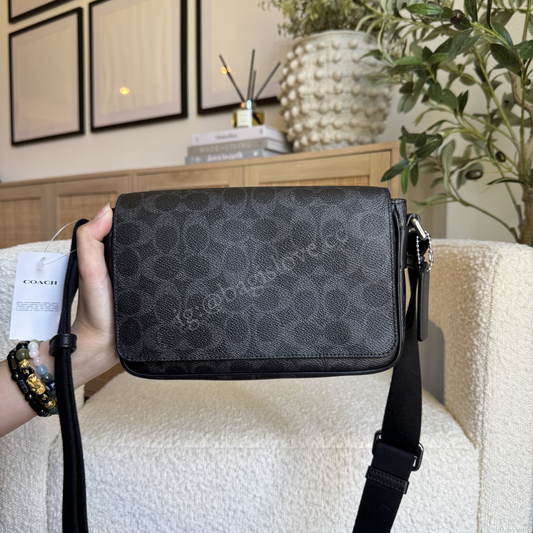 Jack Small Flap Crossbody Bag In Signature Canvas (in- transit✨)