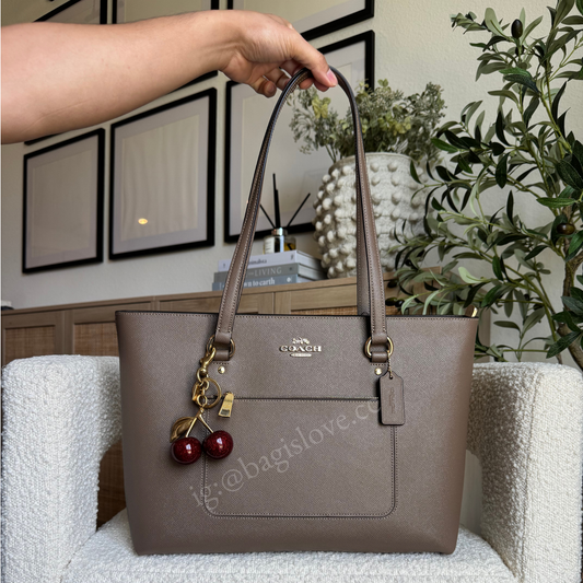 Station Tote Bag in Dark Stone Leather(in-transit✨)
