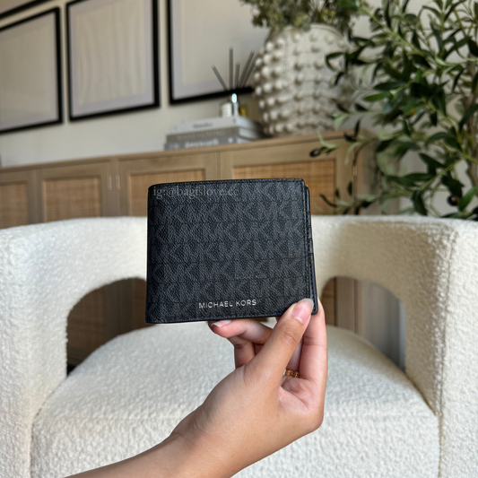 Cooper Logo Billfold Wallet With Passcase in Black(In transit✨✈️)