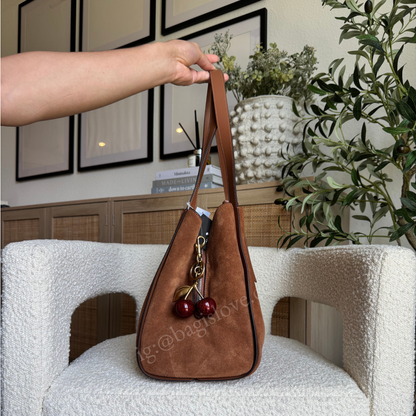 Knott Suede Large Carryall in Brown