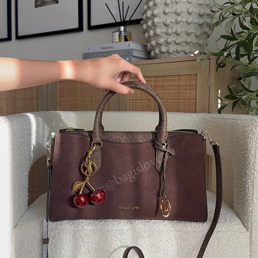Arden Medium Signature Logo Top-Zip Satchel (in transit)✈️✨