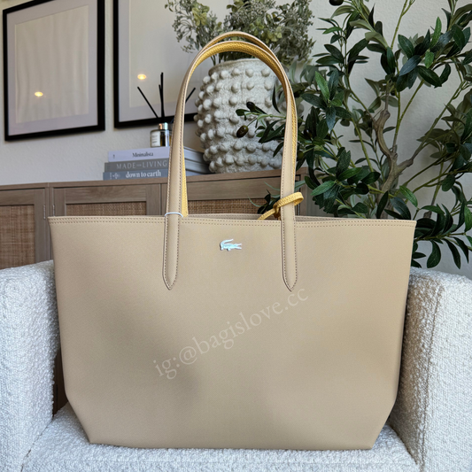 Anna Reversible Tote Bag in Tan and Yellow (in transit)✨🌊