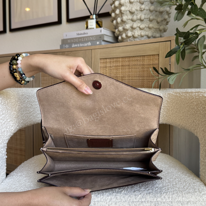 Klare Envelope Crossbody Bag In Blocked Signature Canvas