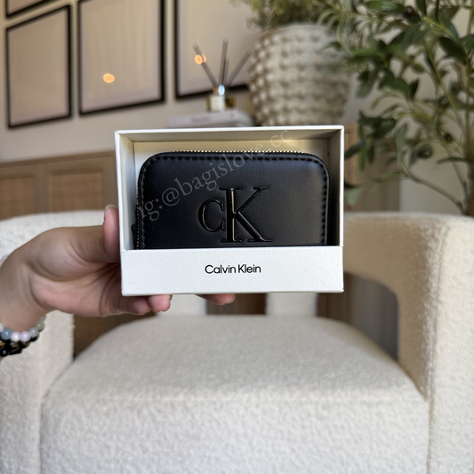 Calvin Klein Monogram Zip Wallet
