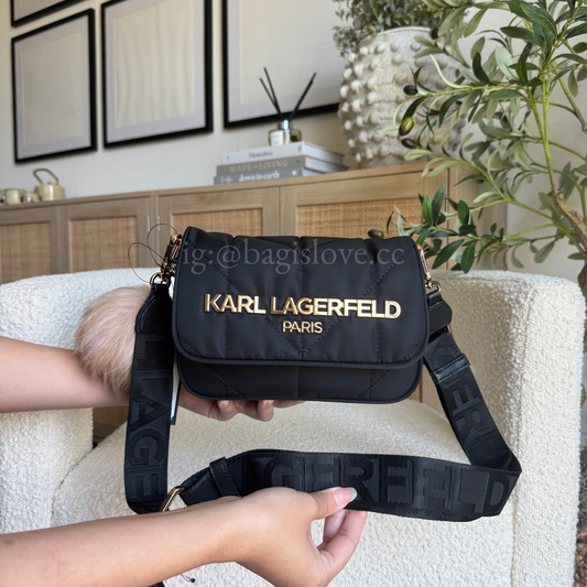Voyage Logo Crossbody in Black (8-10 weeks arrival🌊📦)