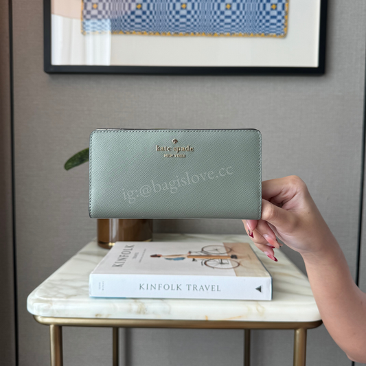 Madison Large Continental Wallet in Green