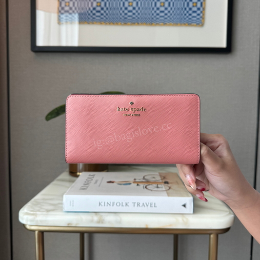 Madison Large Continental Wallet in Pink