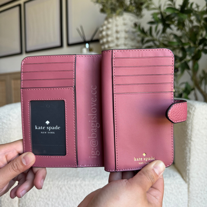 Lena Medium Bifold Wallet in Pink (8-10 weeks arrival 📦🌊)
