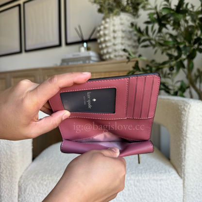 Lena Medium Bifold Wallet in Pink (8-10 weeks arrival 📦🌊)