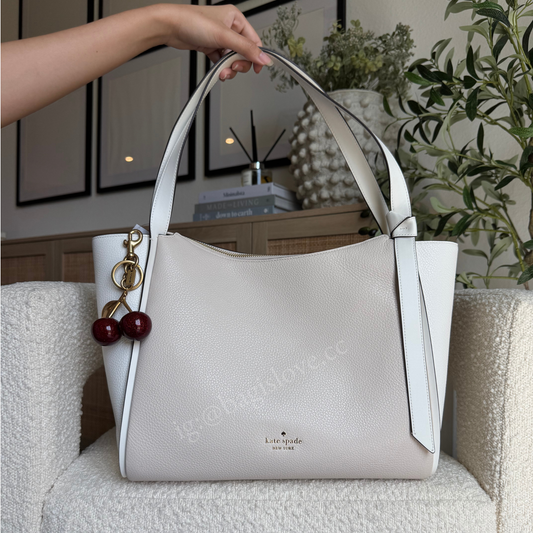 Knott Tote Bag in Light Cream Multi