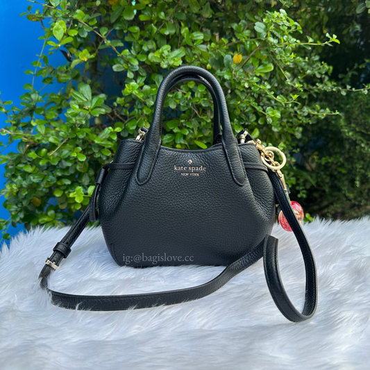 Mini Small Satchel in Black (on-hand ph)