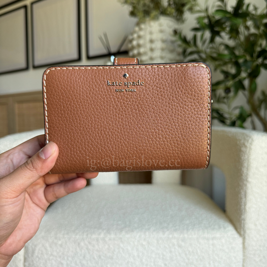 Lena Medium Bifold Wallet in Brown (8-10 weeks arrival 📦🌊)
