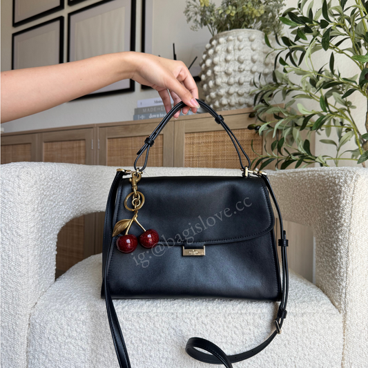 Riley Top Handle Bag in Black (in-transit 🌊)