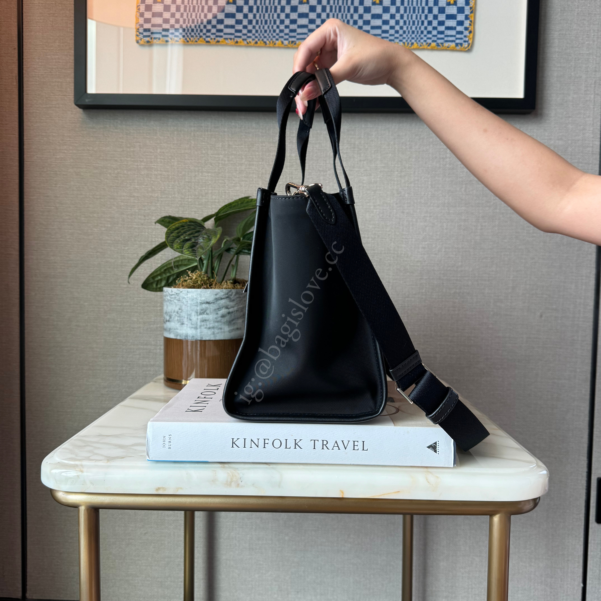 Kip Nylon Small Tote in Black (in-transit✨)