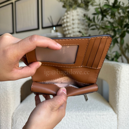 Lena Medium Bifold Wallet in Brown (8-10 weeks arrival 📦🌊)