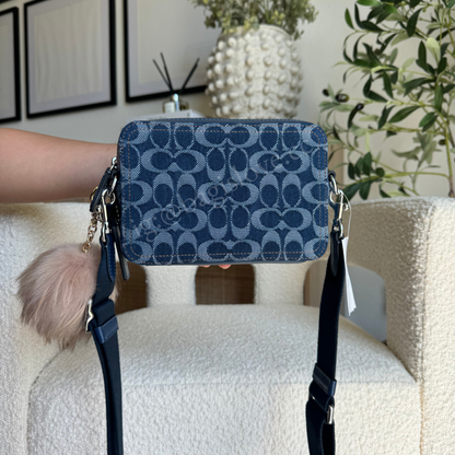 Charter Crossbody Bag 19 In Signature Denim (8-10 weeks arrival 📦🌊)