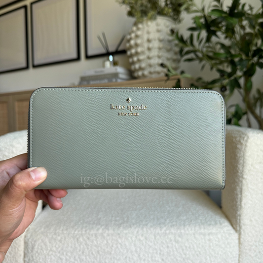 Madison Large Continental Wallet in Sage Green (8-10 weeks arrival 📦🌊)