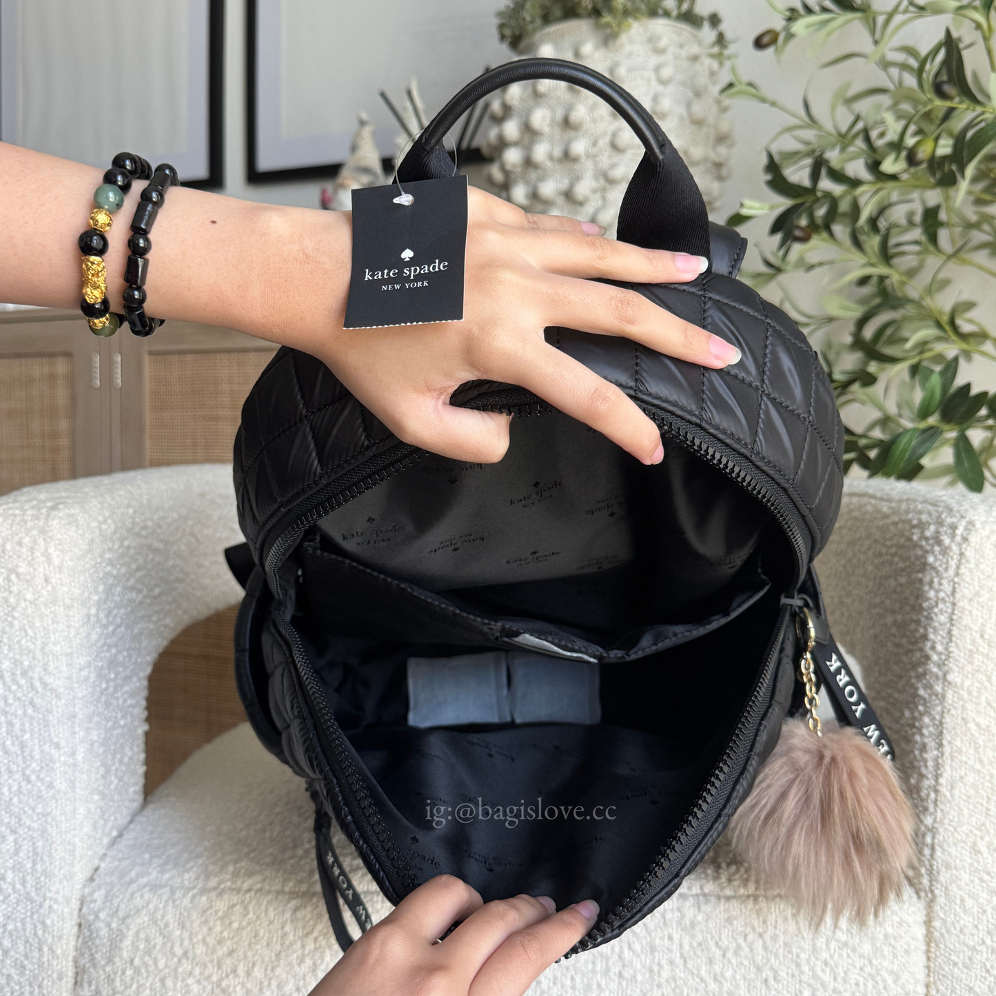Camden Quilted Large Backpack