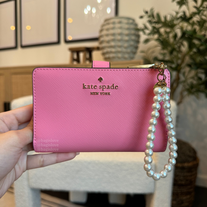 Madison Medium Compact Bifold Wallet in Blossom Pink