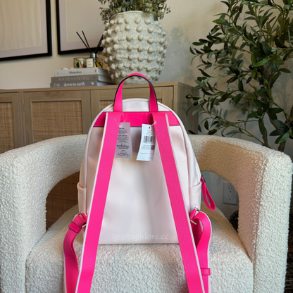 Chelsea Nylon Medium Backpack in Blush Cloud Multi
